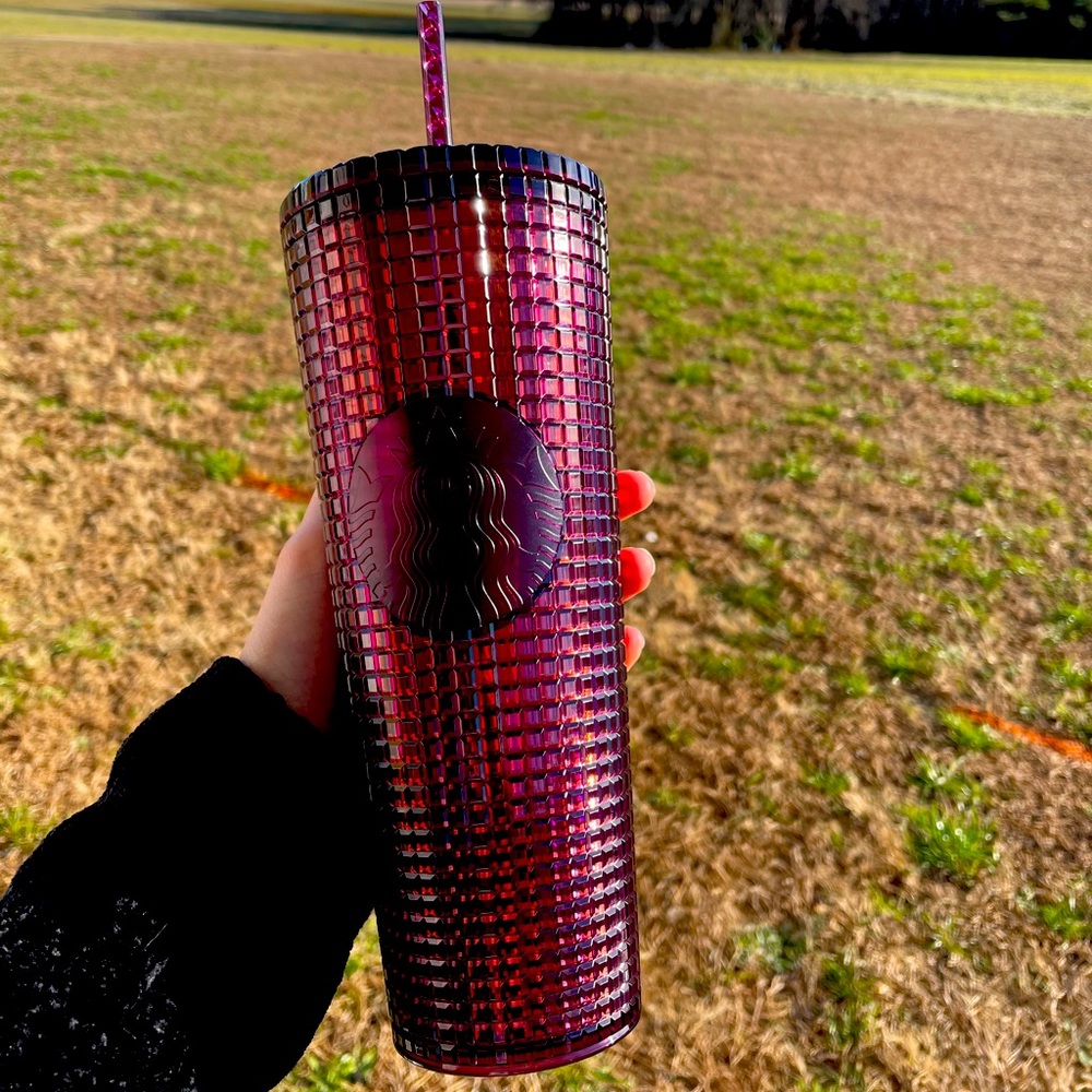 DISCO grid Starbucks tumbler